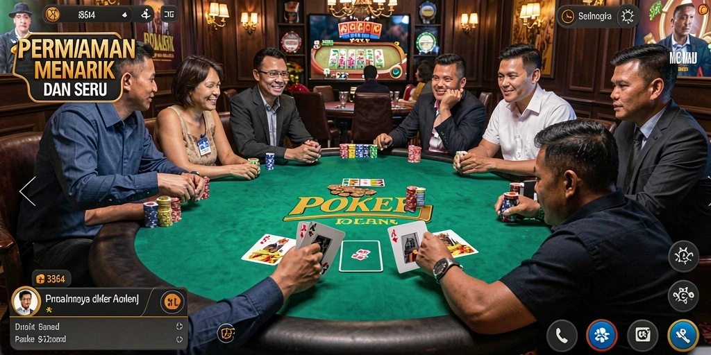 Tampilan gameplay Poker yang menarik di 8364 dengan berbagai fitur seru.