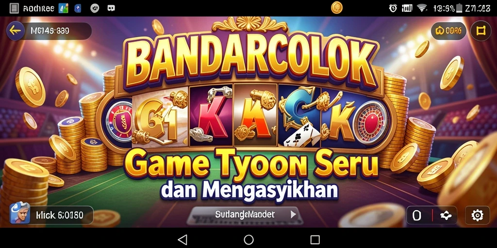 Tampilan gameplay BANDARCOLOK yang seru dan interaktif.