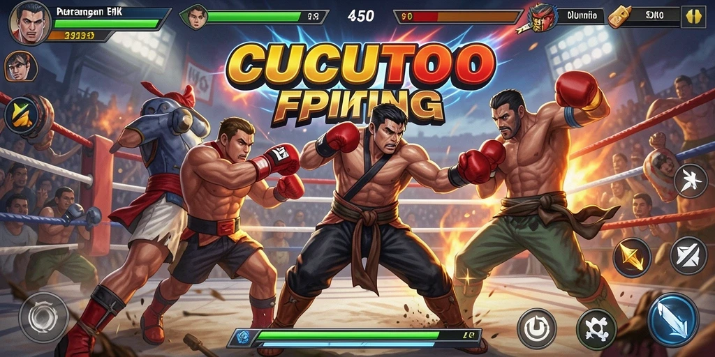 Tampilan gameplay CUCUTOTO yang mendebarkan dan penuh aksi.