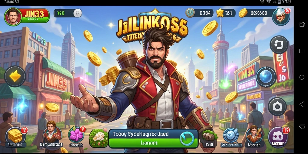 Screenshot utama JIN33 dengan gameplay Tycoon yang menarik.