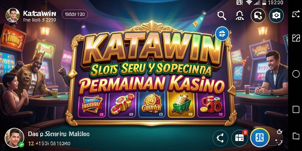 Tampilan gameplay KATAWIN dengan berbagai simbol Slot yang menarik.