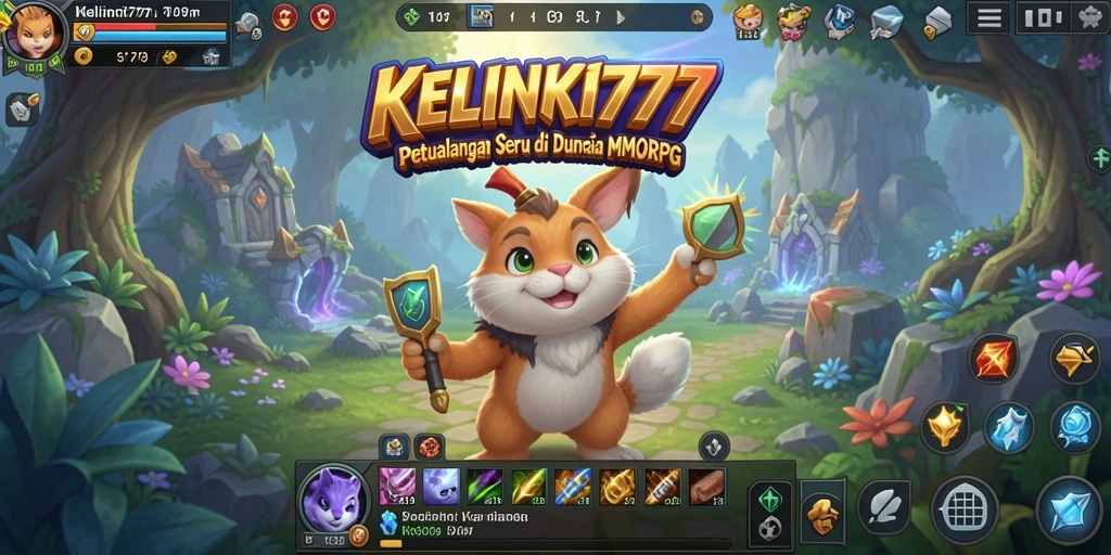 Tampilan gameplay seru dari KELINCI777, menjelajahi dunia MMORPG.