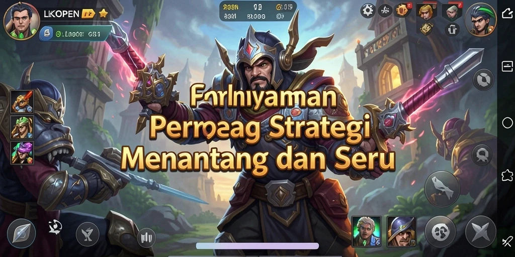 Tampilan gameplay LKOPEN yang menarik dan penuh strategi.