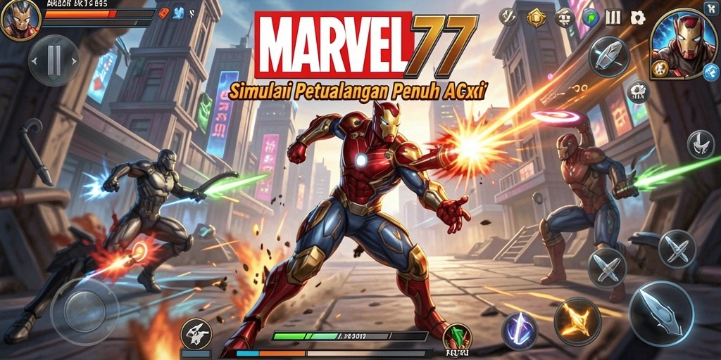 Tampilan gameplay MARVEL77 yang menarik dan interaktif.