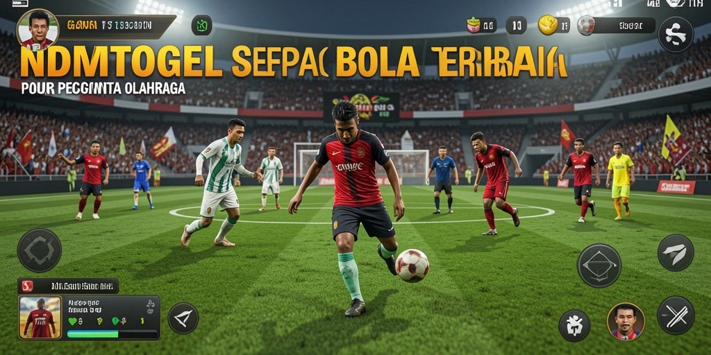 Tampilan menarik dari gameplay NDMTOGEL yang penuh aksi sepak bola.