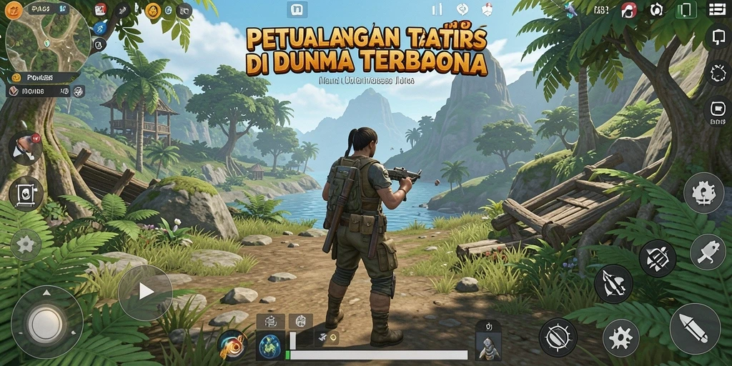 Screenshot utama POA88 menampilkan dunia terbuka yang luas dan penuh petualangan.