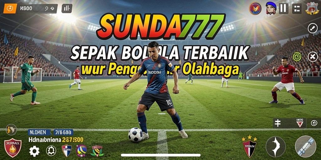 Tampilan menegangkan saat pertandingan sepak bola di SUNDA777.