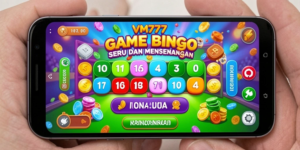 Tampilan gameplay Bingo yang menarik dan interaktif di VM777.